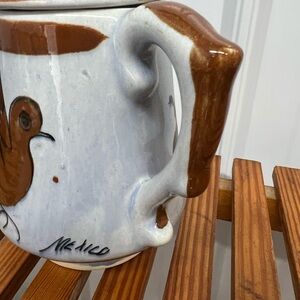 Vintage Mexico tea/coffee pot bird decor